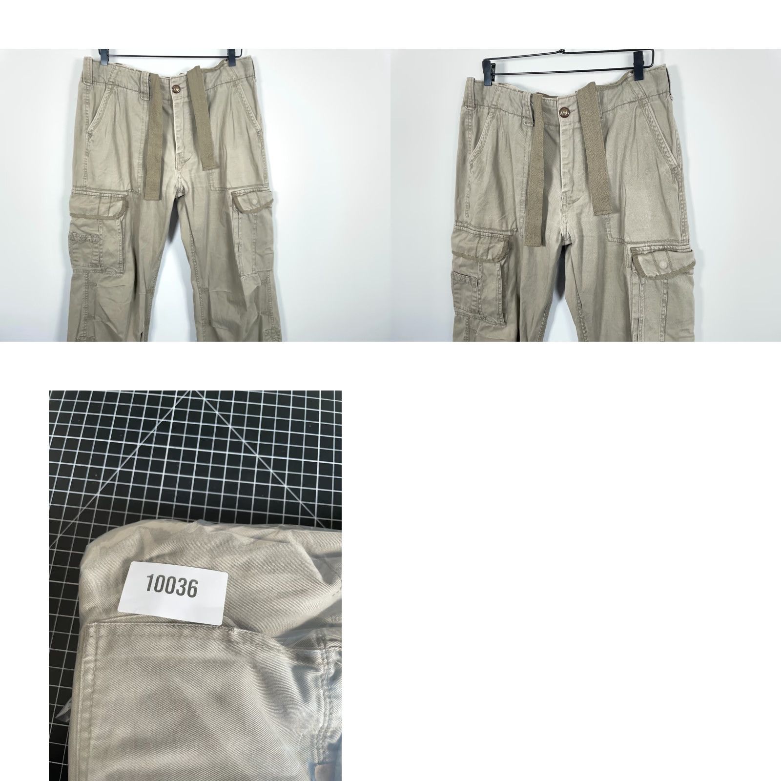 Vintage VINTAGE American Era Paratrooper Cargo Pants Mens 34 Green Tactical Drawstring Zip Leg Cargo Pants Size US 36 / EU 52 - 10 Thumbnail