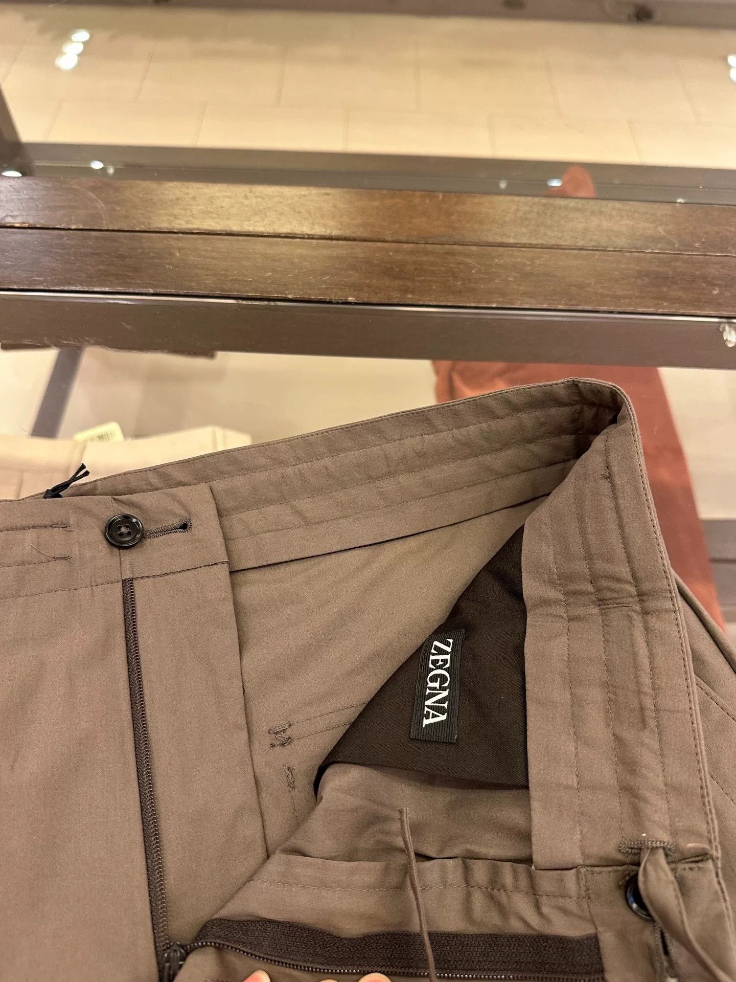 Ermenegildo Zegna Zegna Brown Men's Discount Shorts Size US 32 / EU 48 - 6 Thumbnail