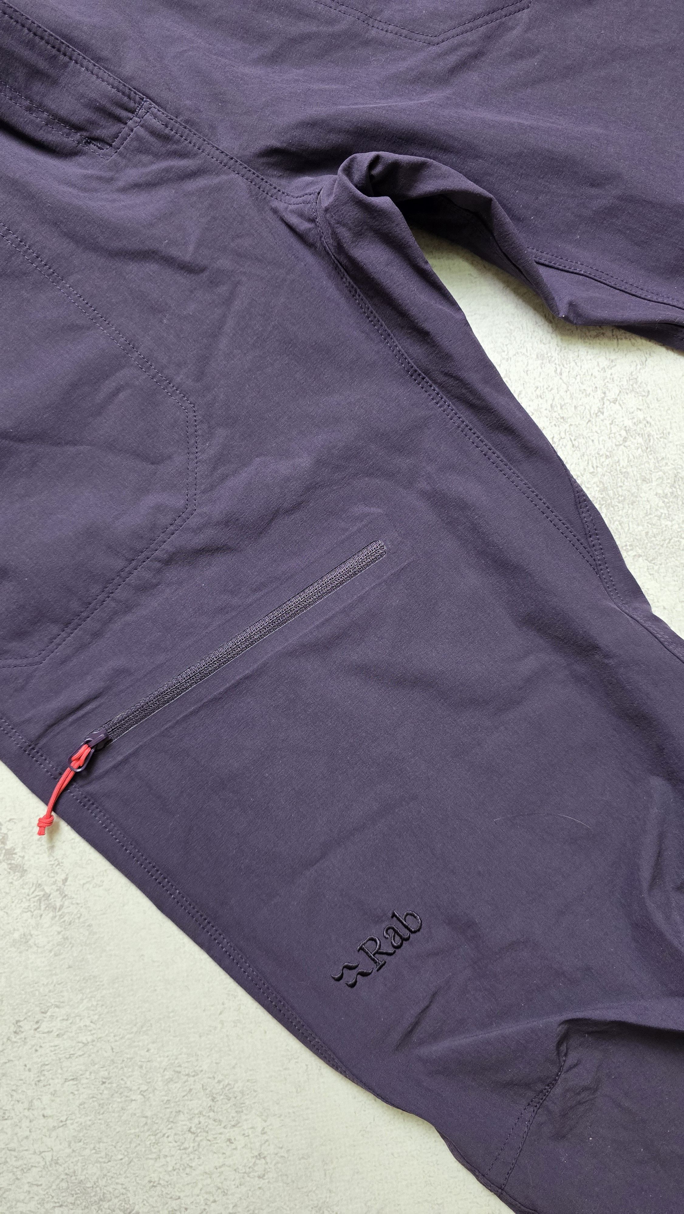 Rab Rab Women's Purple Helix Trousers Active Hiking Walk Pants Size 32" / US 10 / IT 46 - 8 Thumbnail