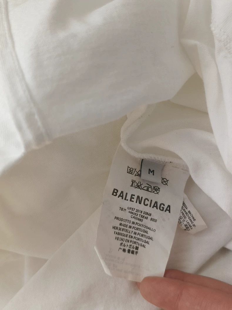 Balenciaga Balenciaga Back label letter logo white short sleeve 2504-N Size US M / EU 48-50 / 2 - 4 Thumbnail