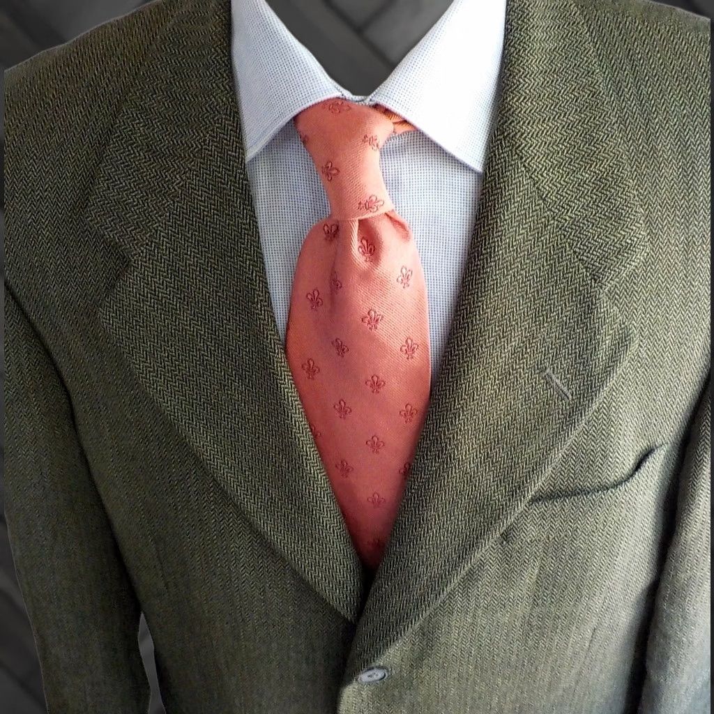 Aquascutum AQUASCUTUM Herringbone 3 Button Jacket Blazer Sz.44 Green/Black Made in USA Size 44R - 1 Thumbnail