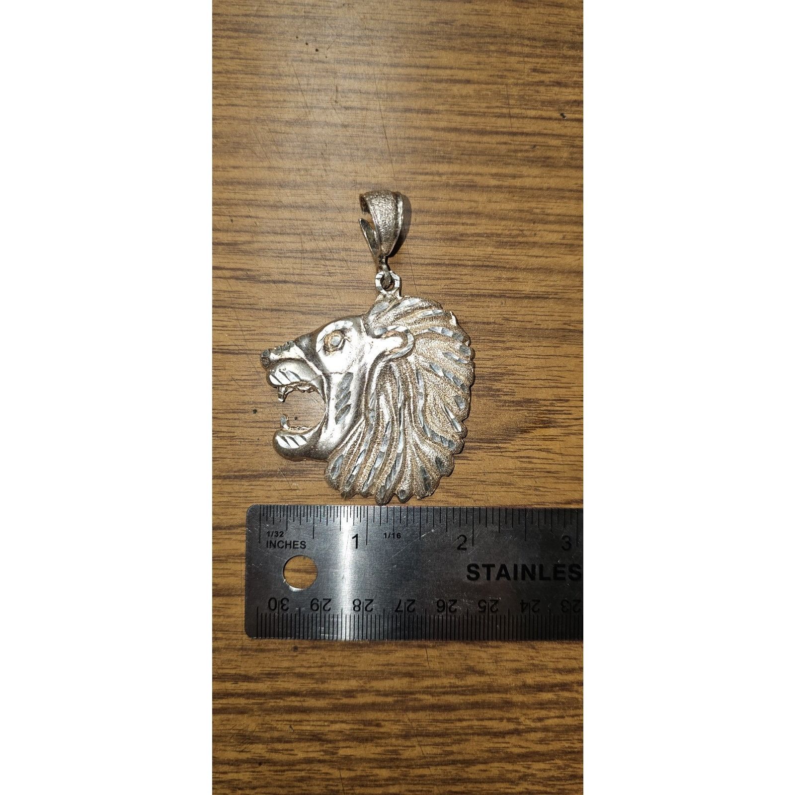 Other Roaring Lion Silver 925 Charm Pendant Leo King Roar Size ONE SIZE - 4 Thumbnail
