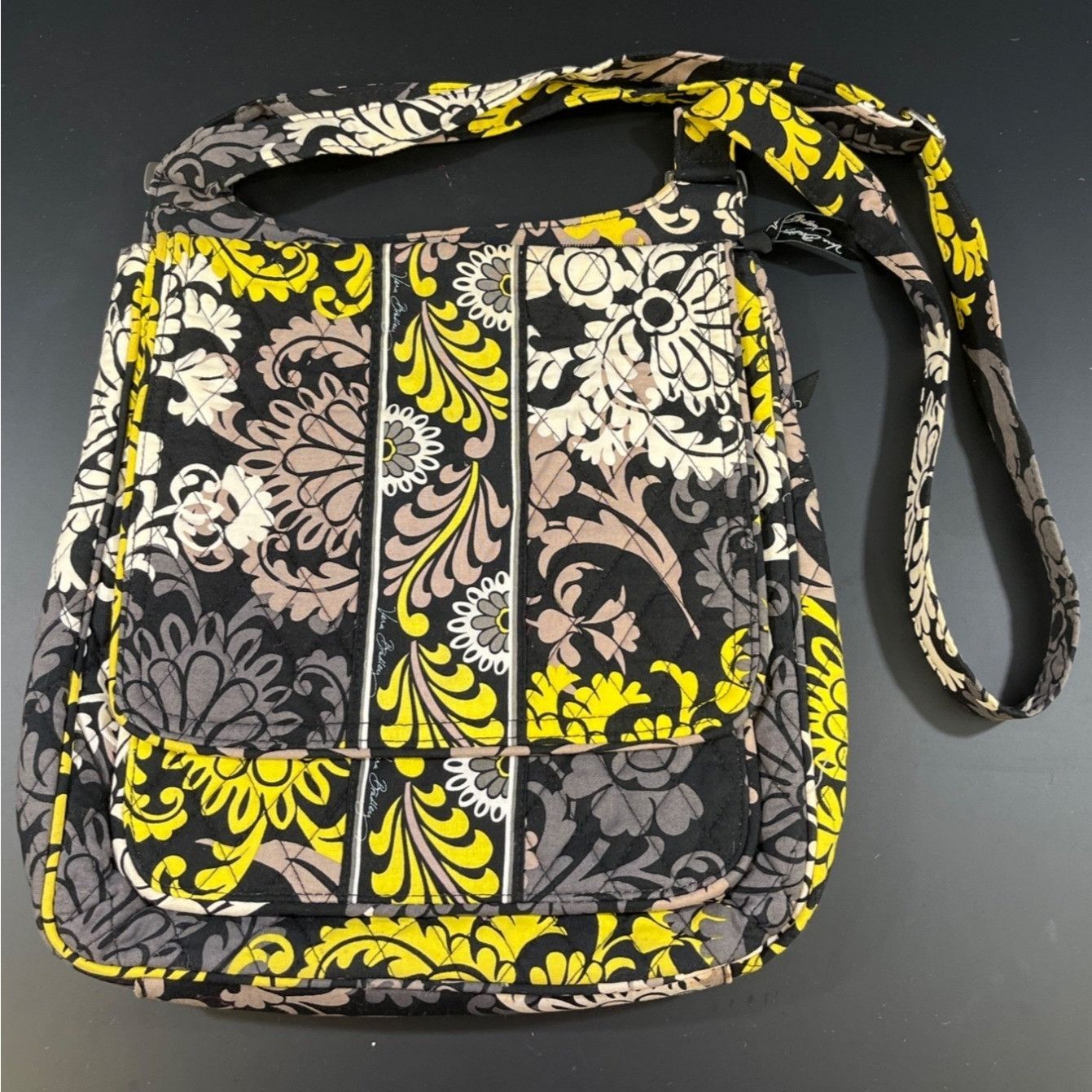 Vera Bradley Vera Bradley Women's Black/Yellow Purse/Crossbody SKU 5007 Size ONE SIZE - 1 Thumbnail
