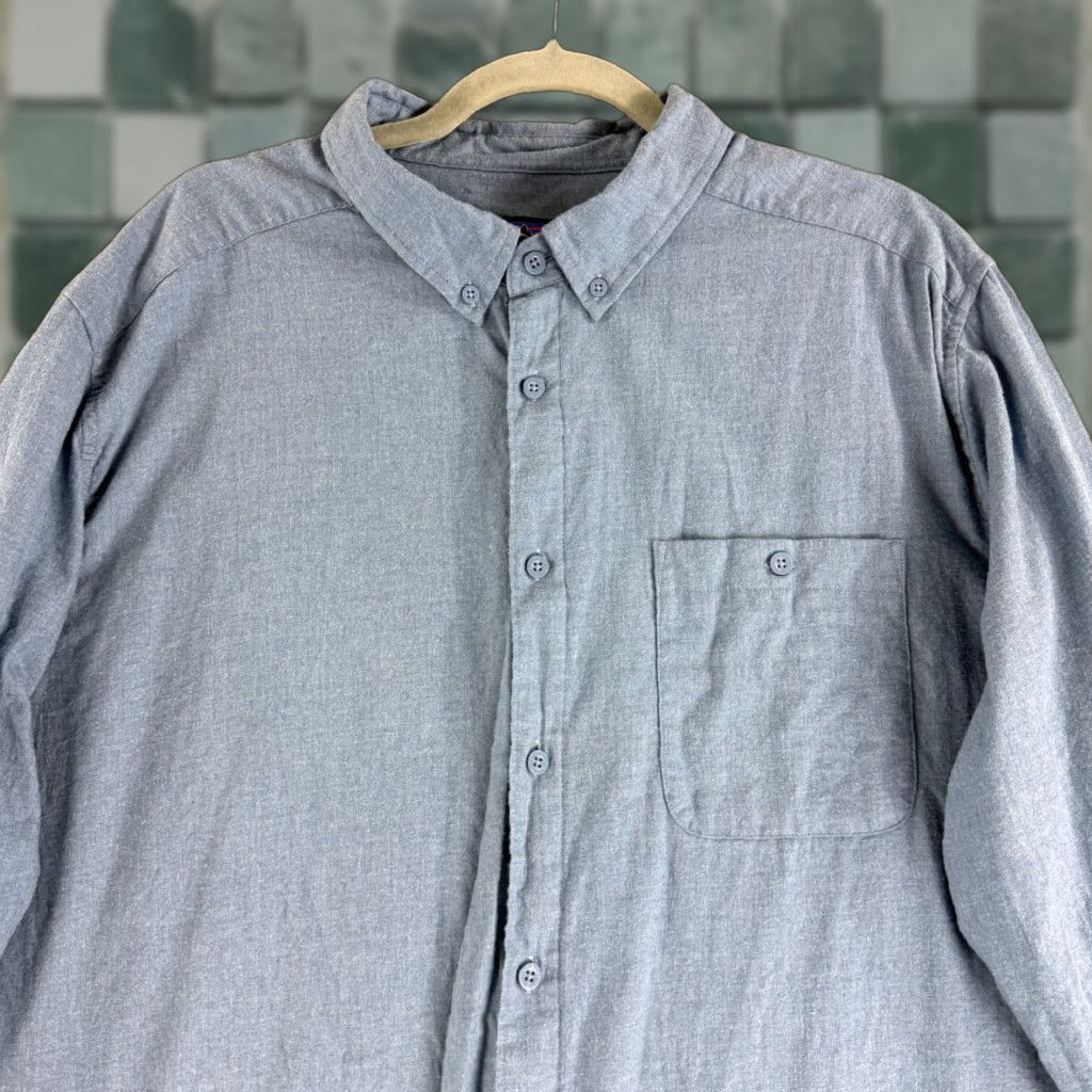 Patagonia Patagonia Button-Down Shirt Mens XXL Blue 100% Organic Cotton Long Sleeve Size US XXL / EU 58 / 5 - 1 Thumbnail