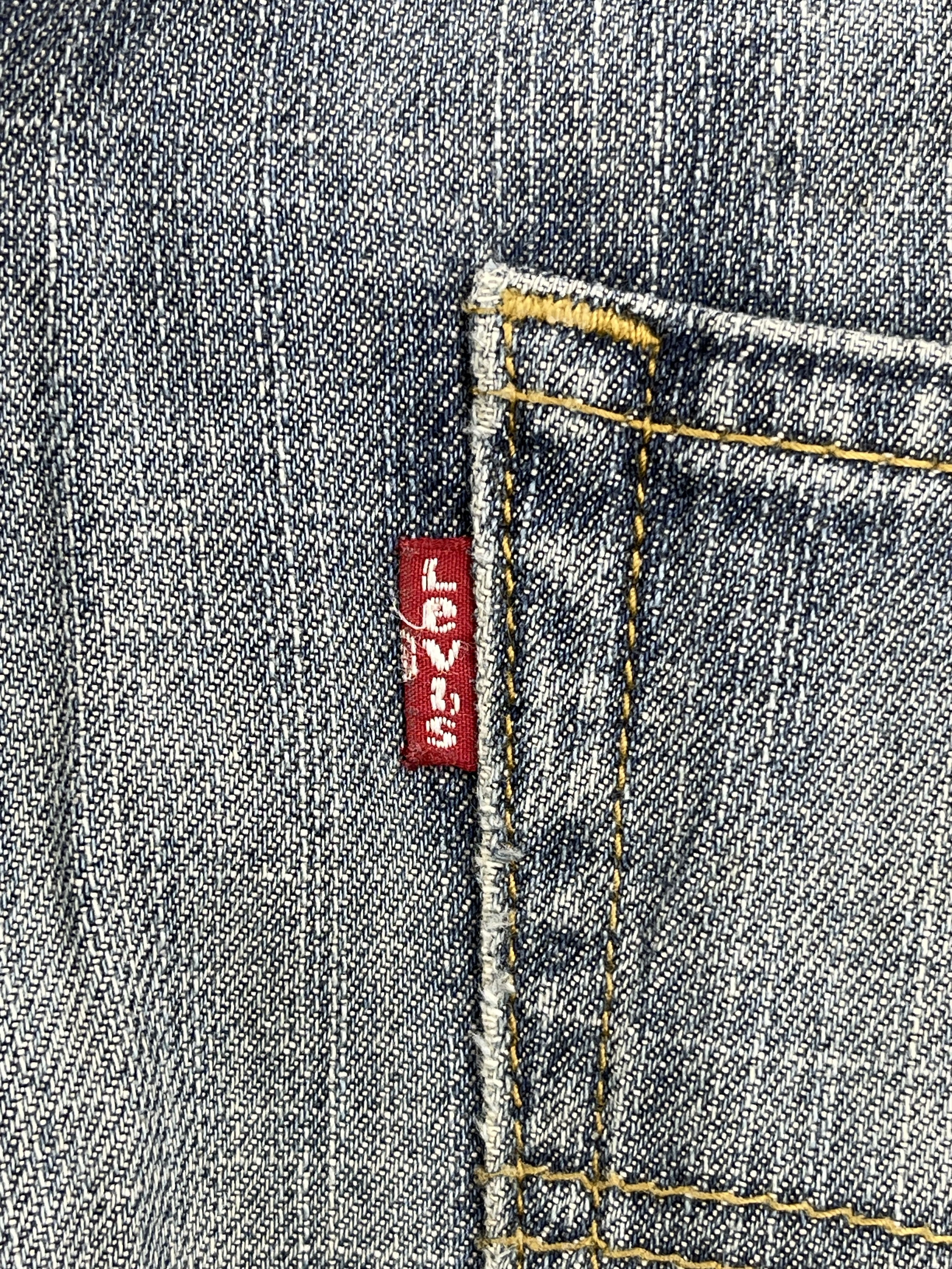 Levi's × Vintage Distressed Vintage Levis 505 Faded Blue Jeans DP2559 Size US 34 / EU 50 - 6 Thumbnail