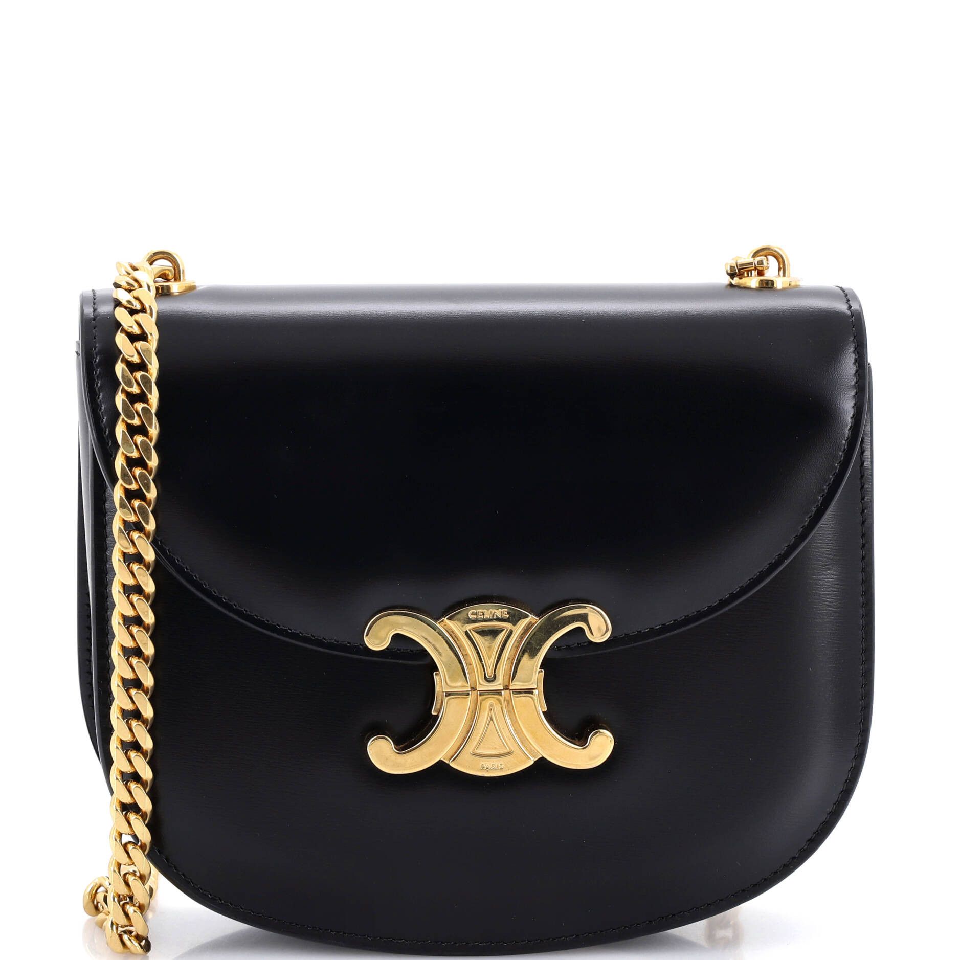Celine Triomphe Besace Clea Chain Flap Bag Size ONE SIZE - 1 Thumbnail