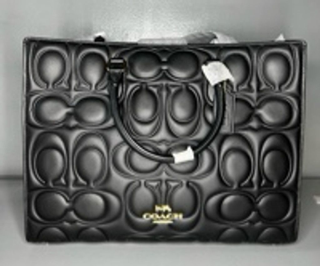 Coach Vintage 90s Coach 4140 Soho Lafayette Black Leather Tote Bag