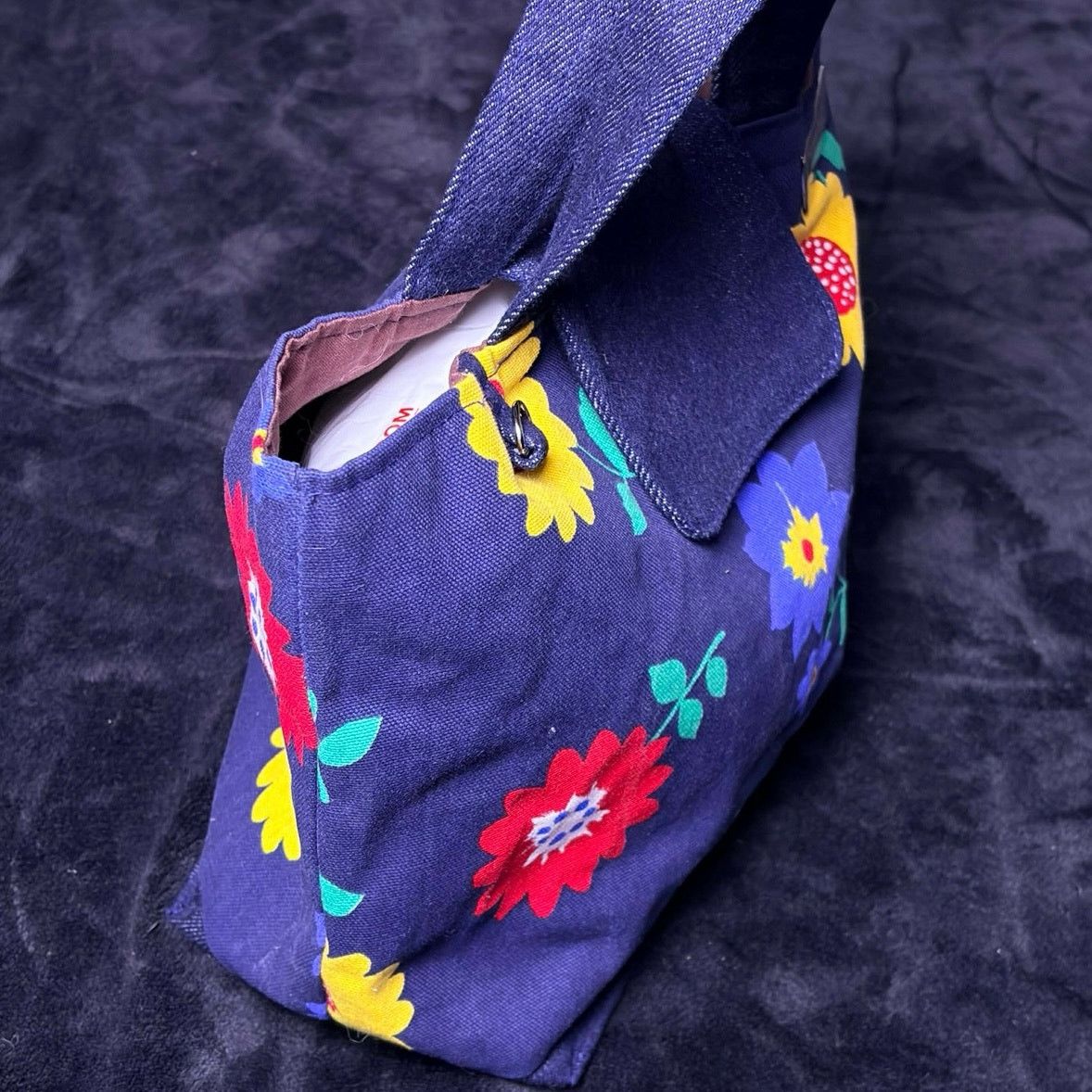 Other Blue Denim Floral Craft & Create Bag Size ONE SIZE - 2 Thumbnail