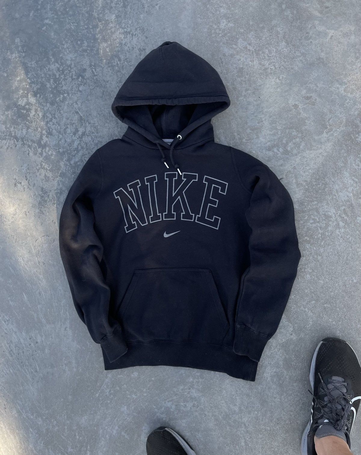 Vintage NIKE 00s BOXY DRILL BIG LOGO Y2K VINTAGE RARE SK8 HOODIE Size US S / EU 44-46 / 1 - 8 Thumbnail
