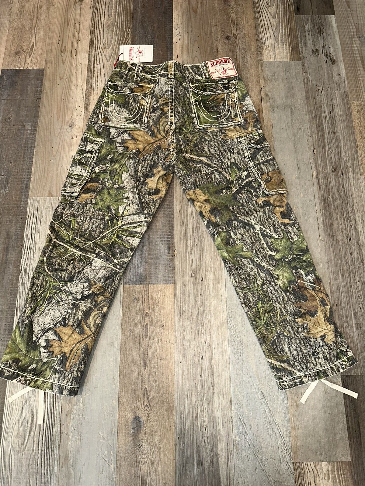 Supreme SUPREME X TRUE RELIGEON CAMO DENIM CARGO PANTS | Grailed