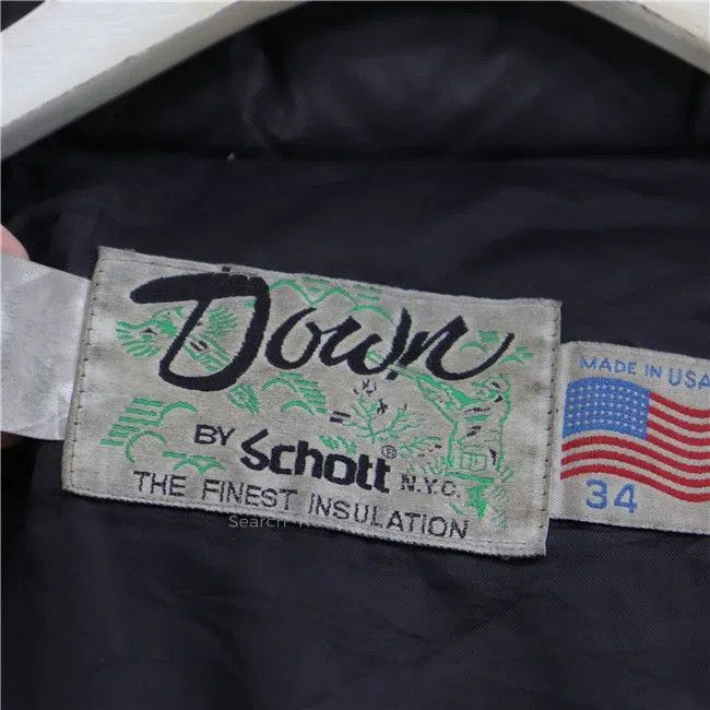 Schott Schott Genuine leather down jacket Size US XXS / EU 40 - 6 Thumbnail