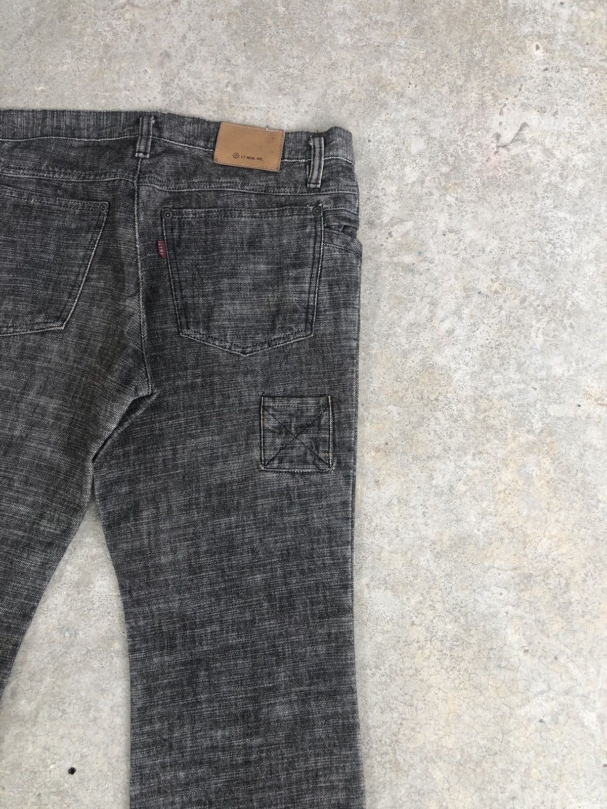 If Six Was Nine Japanese L7 Real Flared Jeans Distressed Jeans Size US 33 - 11 Thumbnail