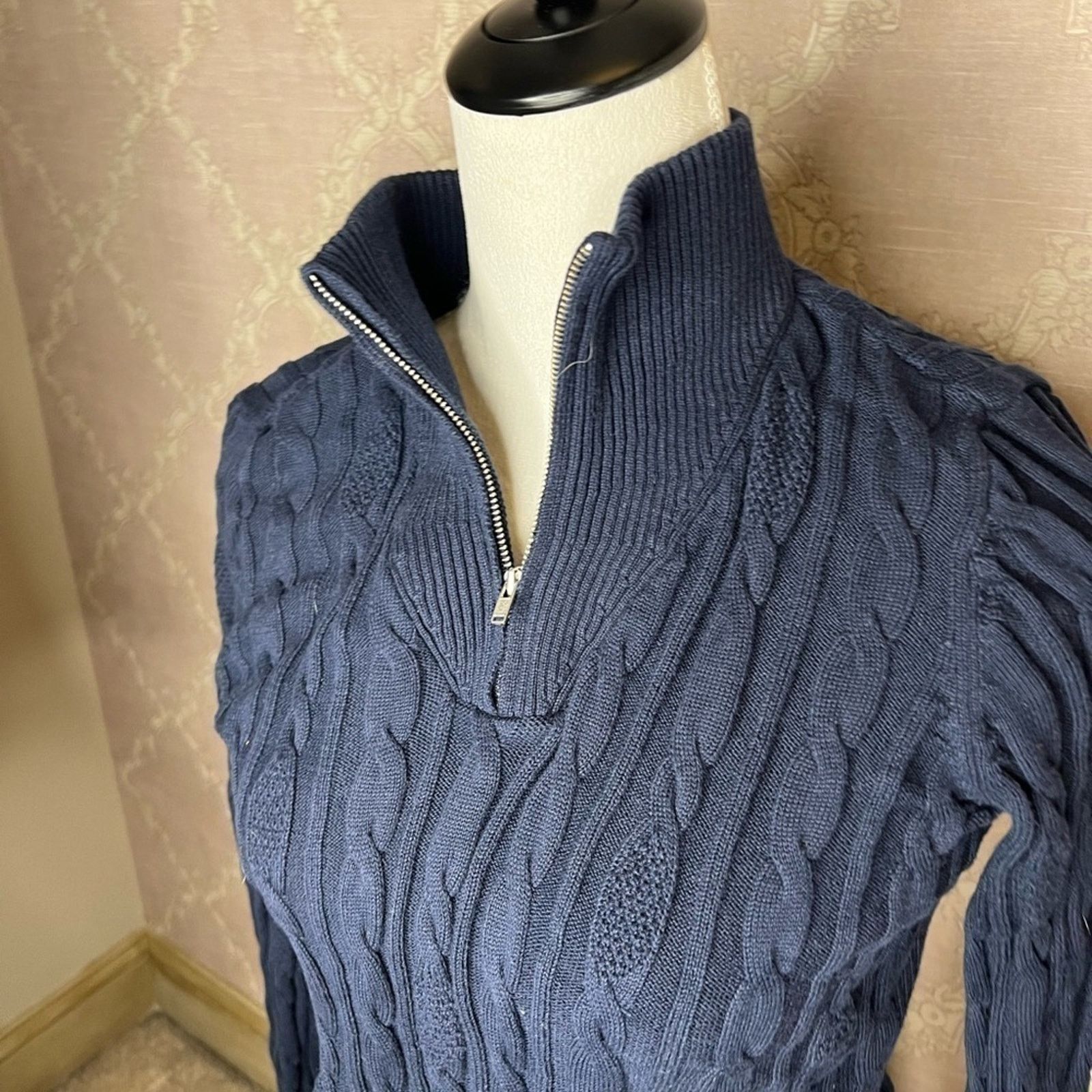 Lands' End Lands' End Cable knit Turtleneck Sweater Size XS Size XS / US 0-2 / IT 36-38 - 5 Thumbnail