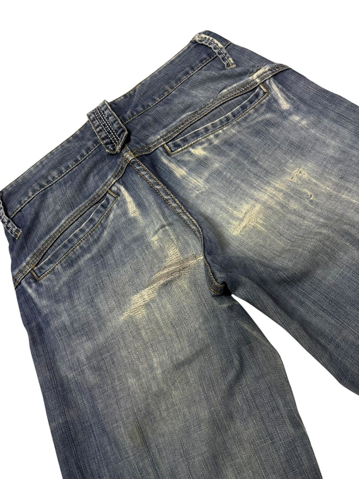 Japanese Brand Vtg CGM Japan Grunge Bootcut Distressed Jeans Size US 28 / EU 44 - 8 Thumbnail