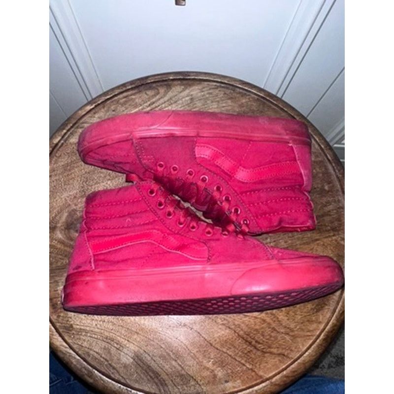 Vans Vans SK8-Hi Red High Top Men's 7 Women's 8.5 Sneakers Casual Size US 8.5 / IT 38.5 - 5 Thumbnail