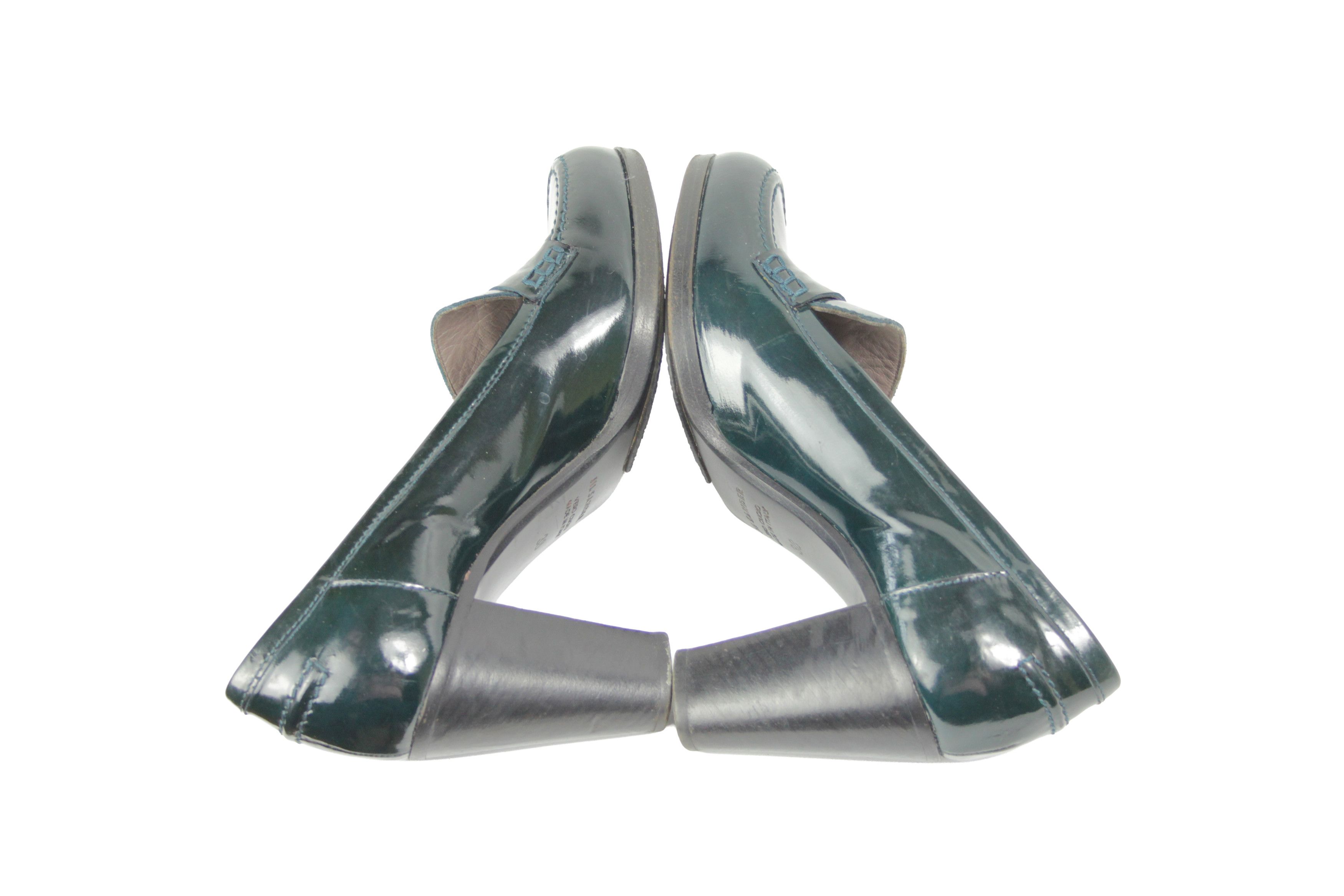 Jil Sander Patent Leather Y2K Heeled Loafers Size US 8 / IT 38 - 8 Thumbnail