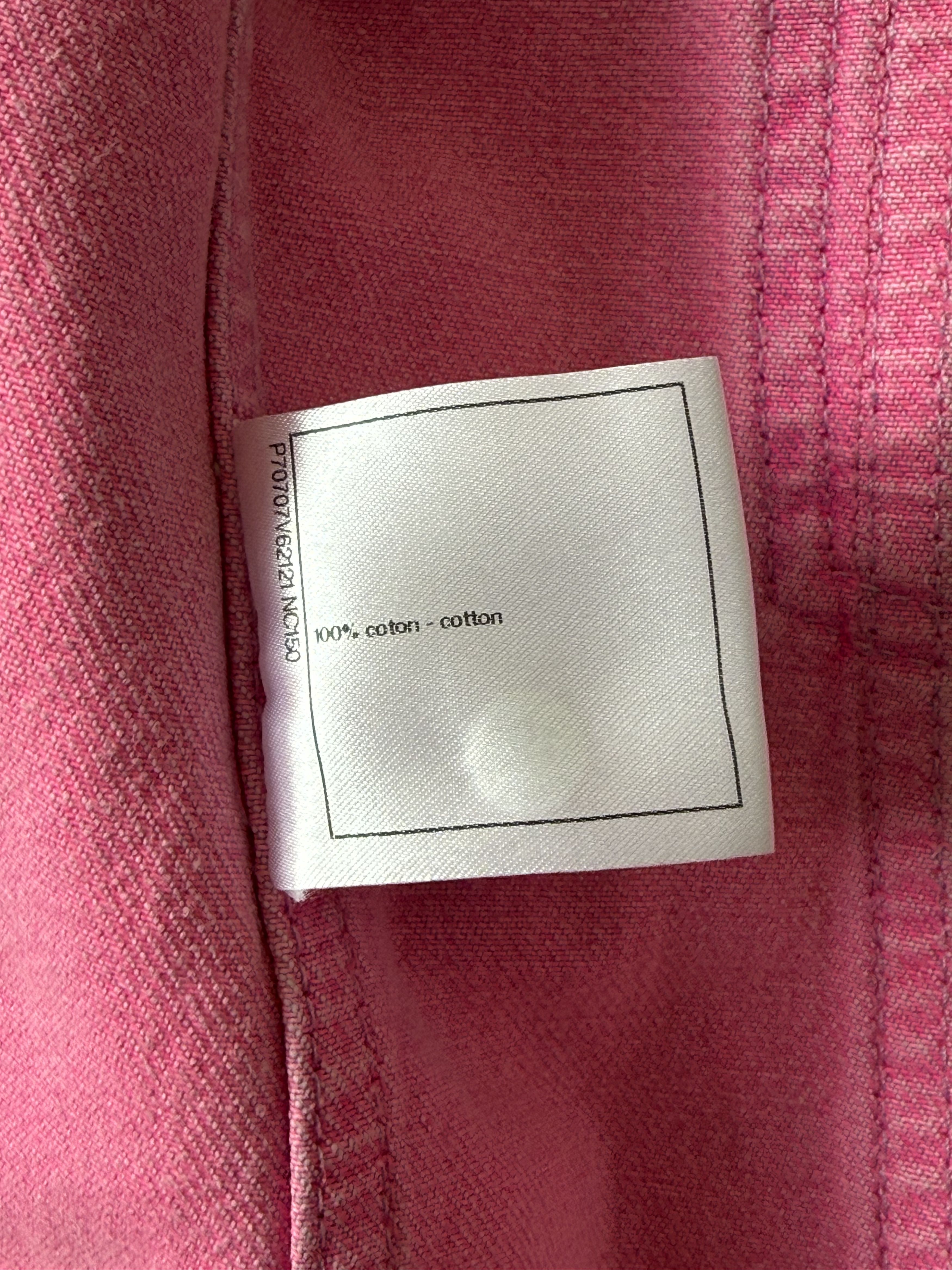 Chanel Chanel SS 2021 Runway CC Pink Camelia Denim Jacket 34 Size XS / US 0-2 / IT 36-38 - 13 Thumbnail