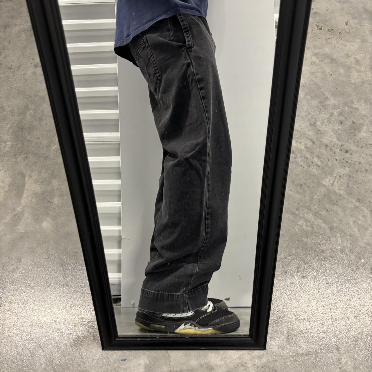 Japanese Brand × Vintage Crazy Vintage Y2K/2000s Faded Black Skater Pants! Size US 29 - 2 Thumbnail