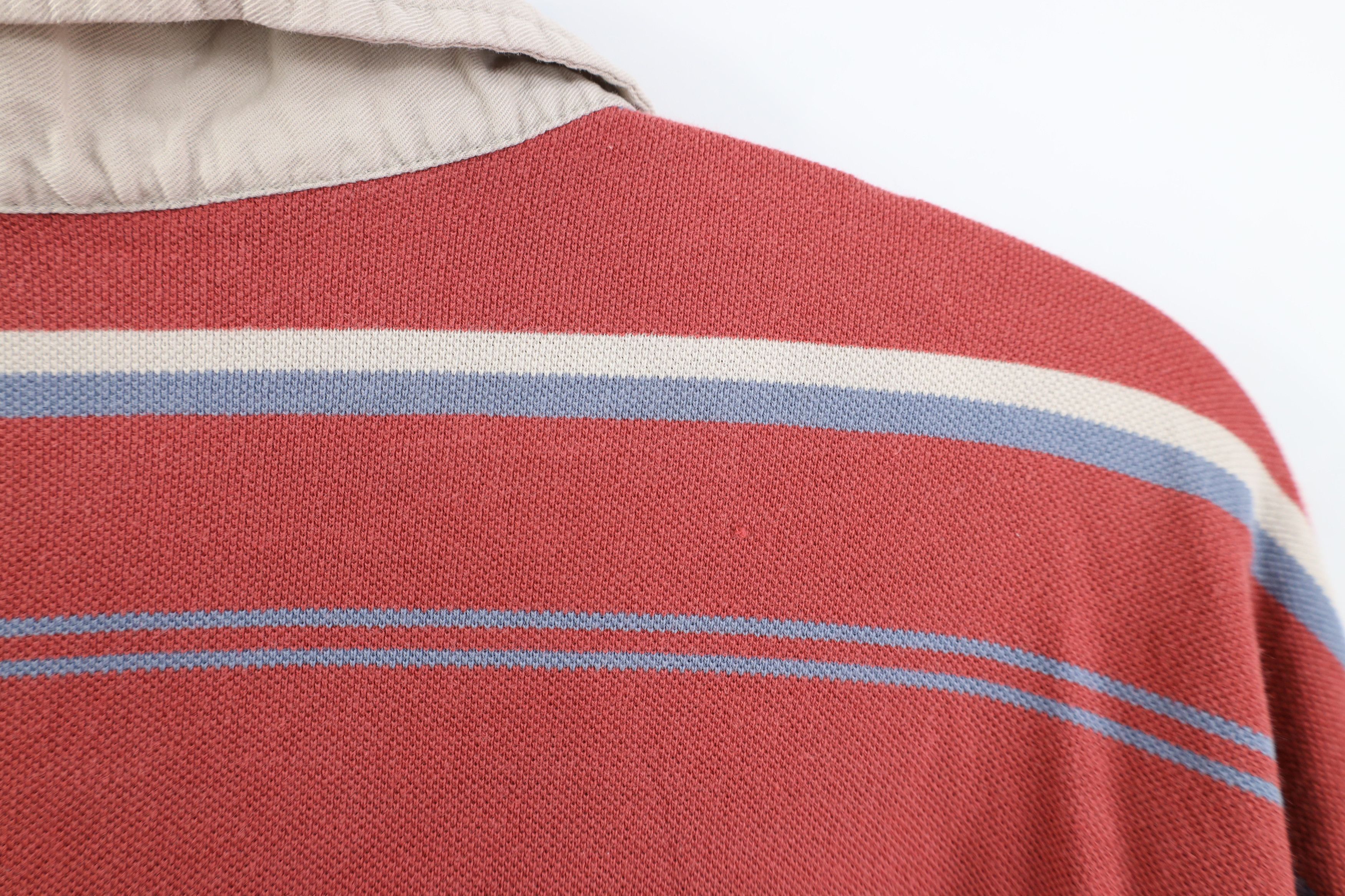 Eddie Bauer Vintage Eddie Bauer Striped Short Sleeve Rugby Polo Shirt Size US XXL / EU 58 / 5 - 11 Thumbnail