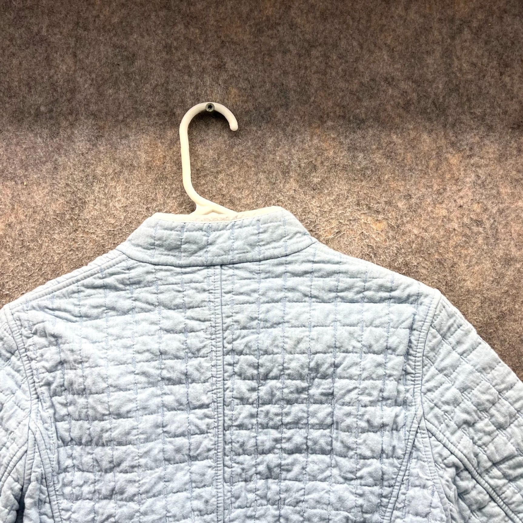 Pendleton Pendleton Jacket Women M Light Blue Quilted Full Zip Reversible VTG Pattern: Solid Winter Fall Size M / US 6-8 / IT 42-44 - 5 Thumbnail
