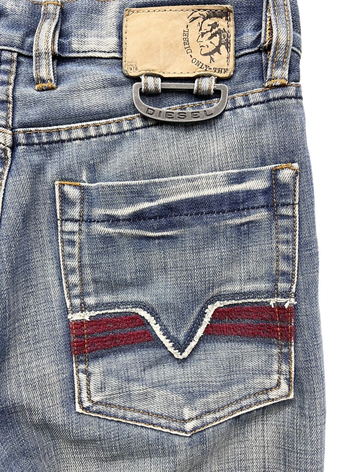 Diesel 🔥Vintage DIESEL PUNK ONLY THE BRAVE FLARE Light Wash Denim Size US 30 / EU 46 - 2 Thumbnail