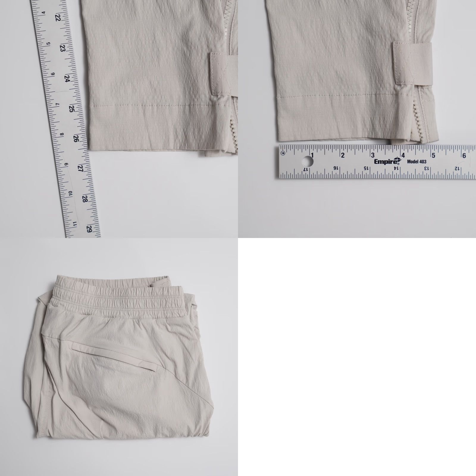 Athleta Athleta Pants Womens 12 Beige Jogger Pull On Hiking Outdoor Athletic Jogger for Travel Casual Womens Size 24" / US 00 / IT 34 - 8 Thumbnail