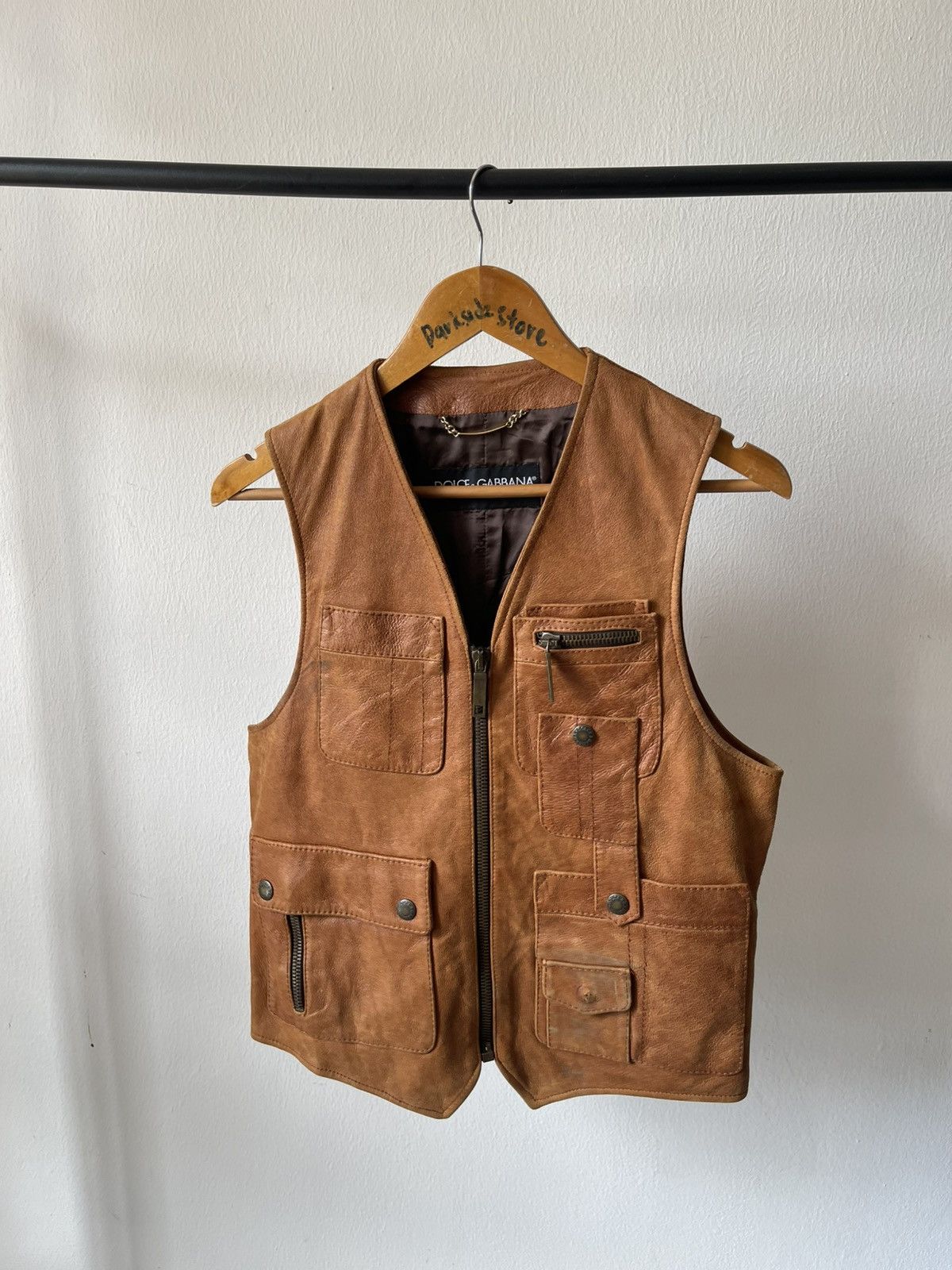 Dolce & Gabbana 2000s Dolce & Gabbana Leather Vest Size US S / EU 44-46 / 1 - 3 Thumbnail
