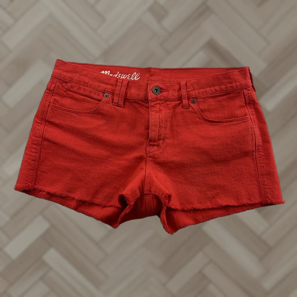 Madewell Madewell Denim Shorts Women 27 Red Denim Shorts Women 27 Red Size 27" / US 4 / IT 40 - 1 Thumbnail