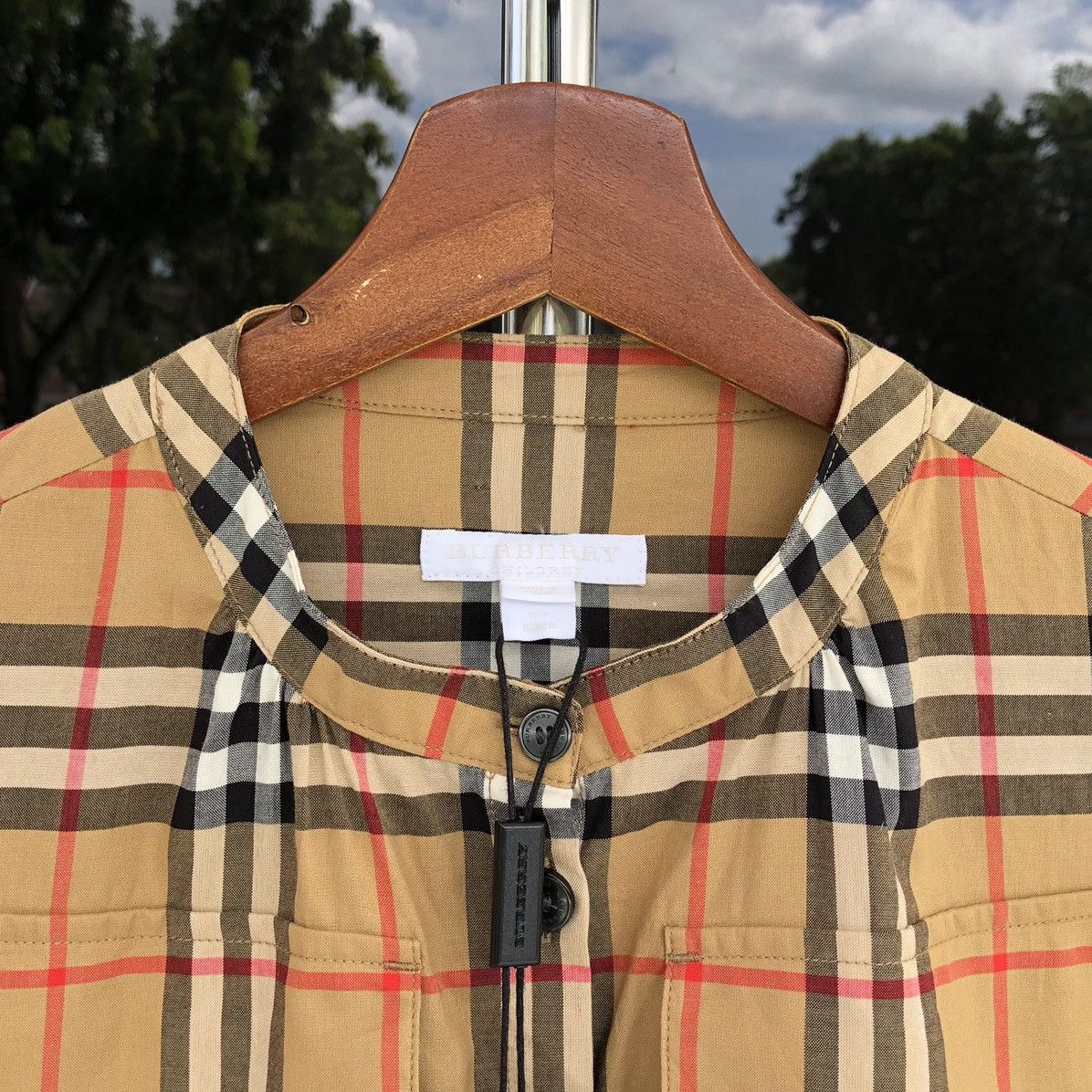 Burberry Burberry London Children Yellow Check Cotton Dress Size XXS / US 00 / IT 34 - 12 Thumbnail