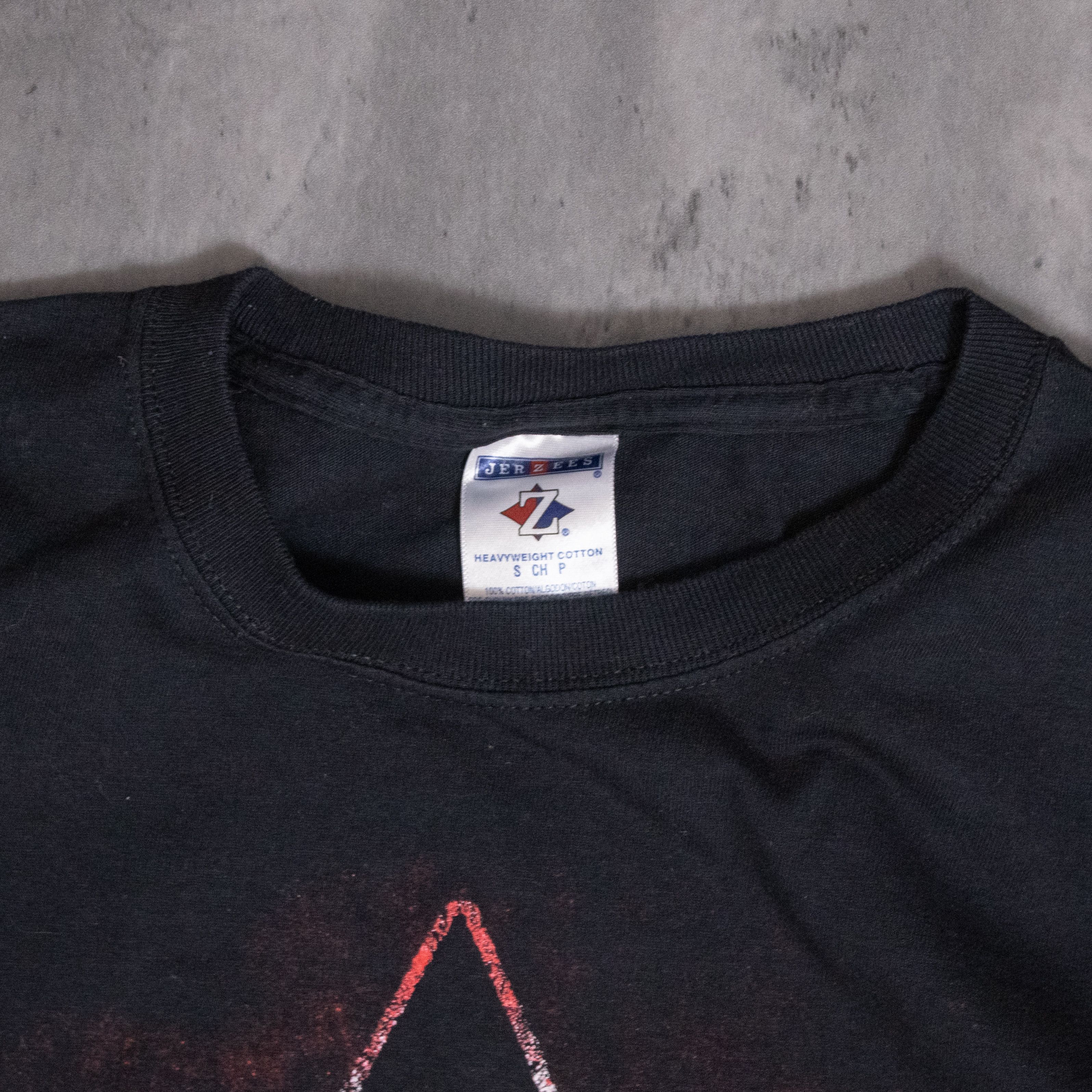 Band Tees × Jerzees × Vintage Y2K 2000's Alice Cooper Trashes Canada Tour Black T-Shirt Size US M / EU 48-50 / 2 - 7 Thumbnail