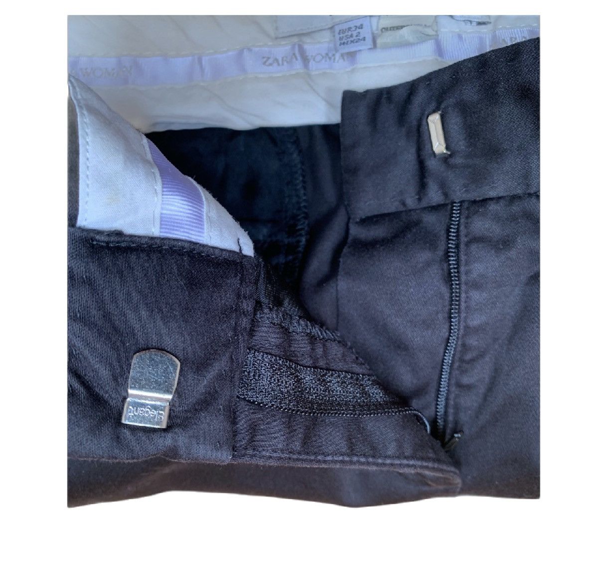 Vintage Zara Vintage Women’s Flared Chino Pants Size 34" / US 12 / IT 48 - 5 Thumbnail
