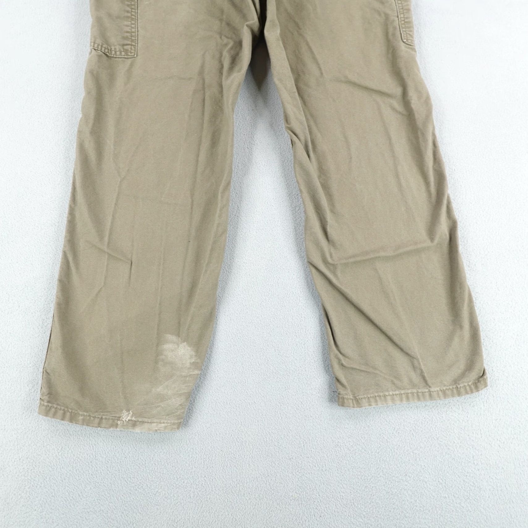 Carhartt VINTAGE Carhartt Pants Mens 32x30 Brown Canvas Carpenter Work Utility Pants Regular Inseam 29in Mens Brown Carhartt Pants Size US 30 / EU 46 - 7 Thumbnail