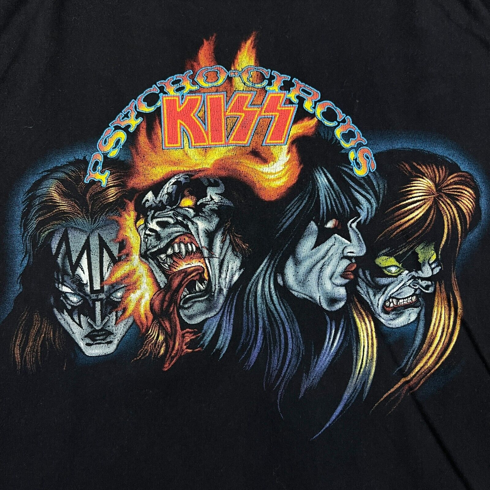 Band Tees × KISS × Vintage 2003 Kiss T Shirt Psycho Circus World Domination Band Tee Size US XL / EU 56 / 4 - 2 Thumbnail
