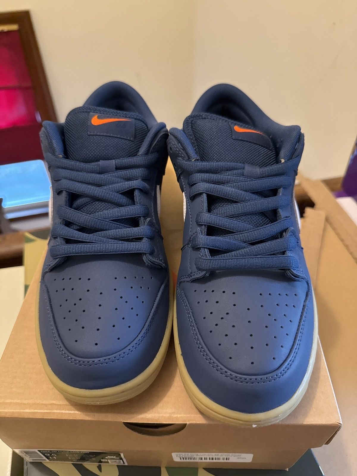 Nike Nike SB Dunk Low Pro Navy/White-Navy Size US 9.5 / EU 42-43 - 3 Thumbnail