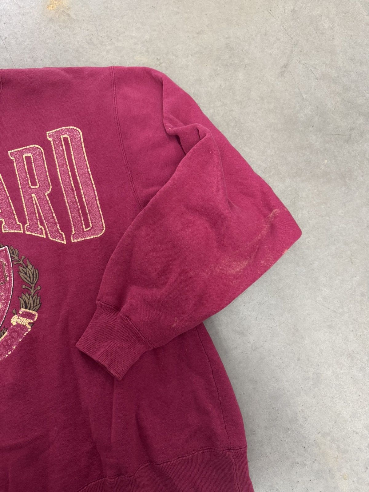 NCAA 90s Harvard University NCAA Faded Burgundy Sweatshirt Crew Size US M / EU 48-50 / 2 - 5 Thumbnail