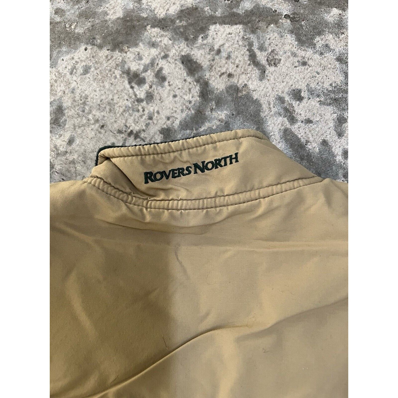 Vintage Land Rover Gilet Mens Medium Tan Fleece Lined Utility Vest Size US M / EU 48-50 / 2 - 5 Thumbnail