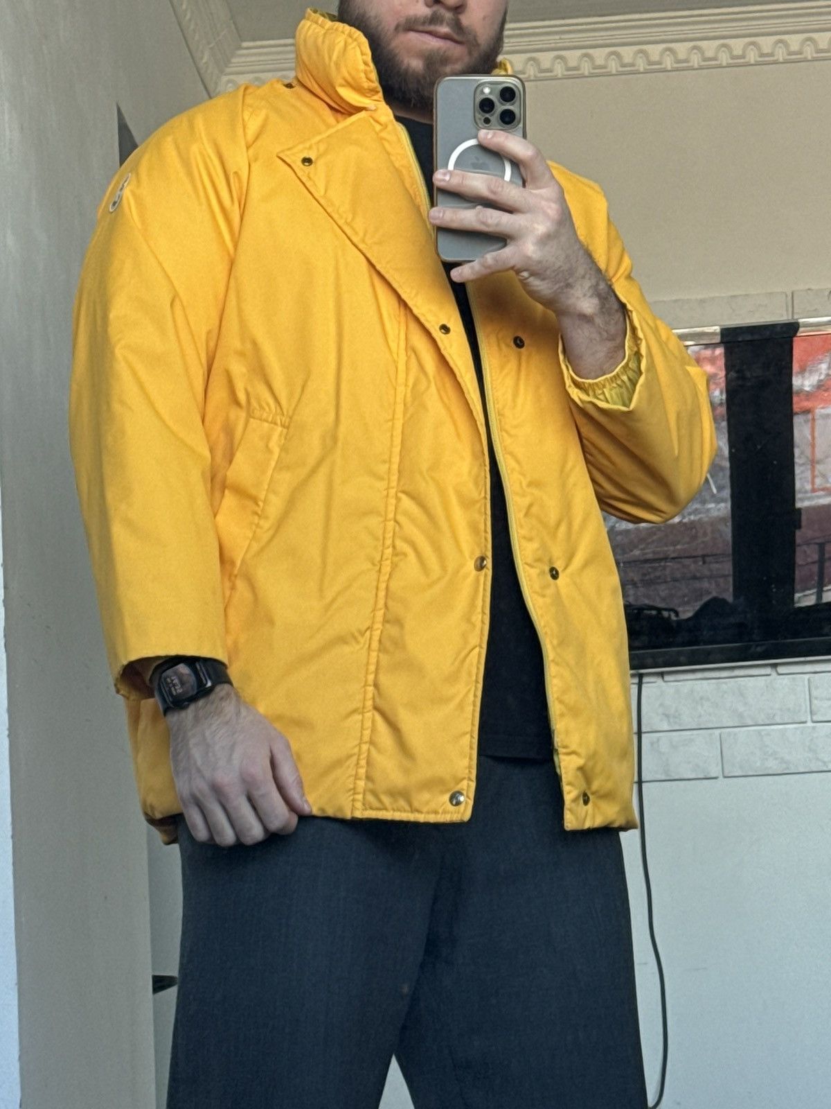Moncler !Extremely rare vintage Moncler Grenoble yellow puffer jacke Size US S / EU 44-46 / 1 - 6 Thumbnail