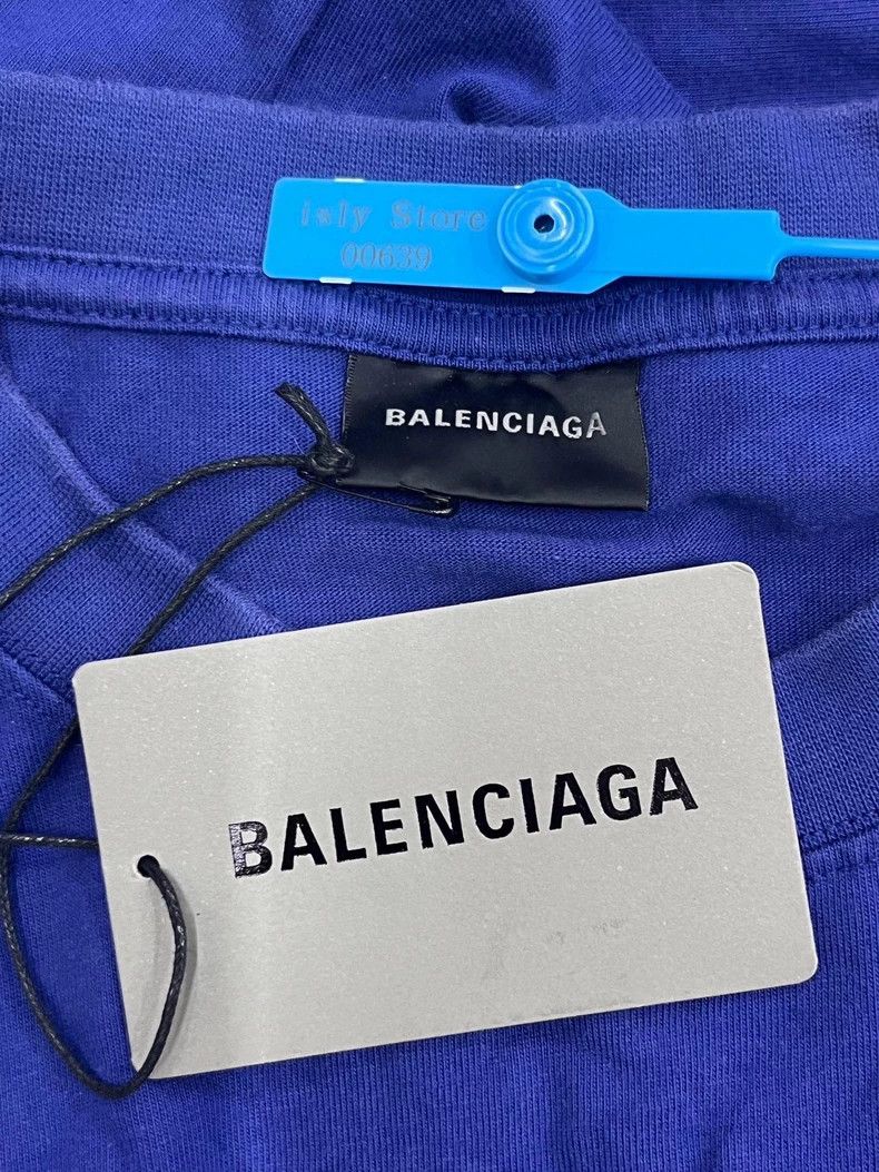 Balenciaga Balenciaga Logo Printed Crew Neck Pullover Short Sleeve T- Size US XXL / EU 58 / 5 - 4 Thumbnail