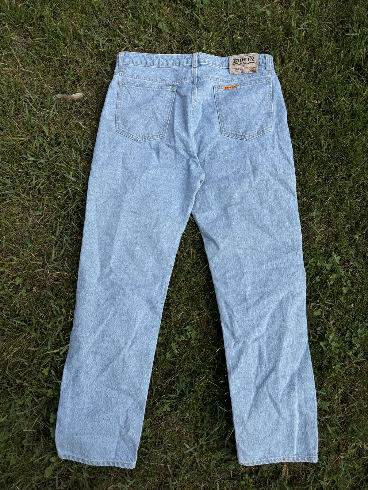 Edwin × Vintage Vintage Edwin Denim Jeans Light Blue Size US 36 / EU 52 - 6 Thumbnail