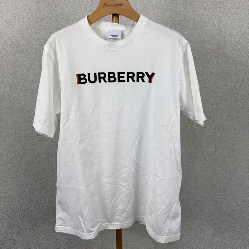 Burberry Burberry Women's XS White Cotton T-Shirt Size XS / US 0-2 / IT 36-38 - 1 Thumbnail