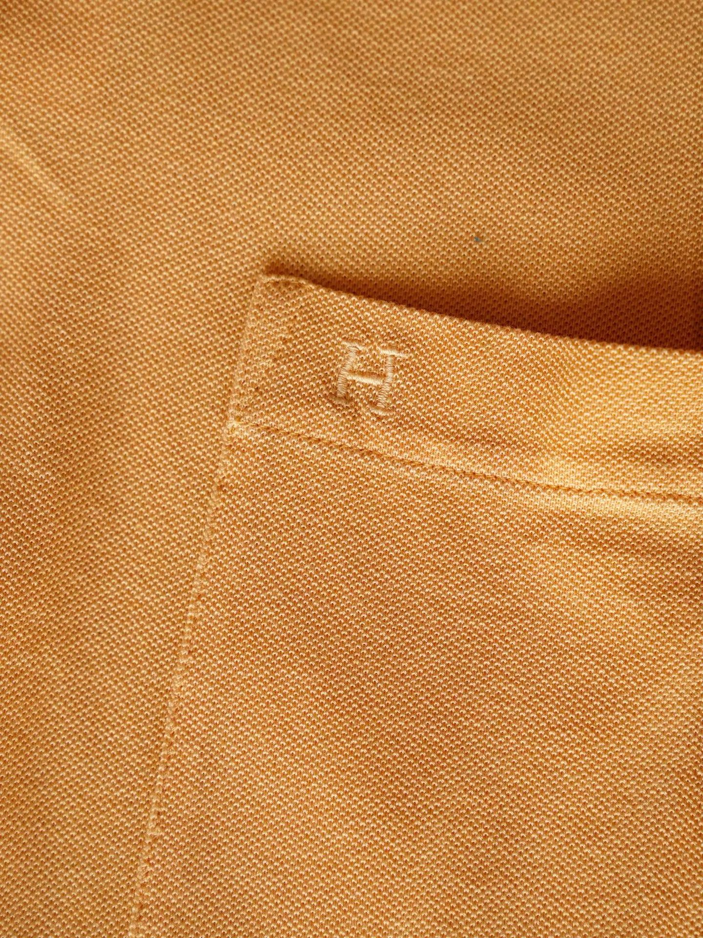Hermes Men's Hermes Mango Yellow Cotton Polo M Mint Size US M / EU 48-50 / 2 - 5 Thumbnail