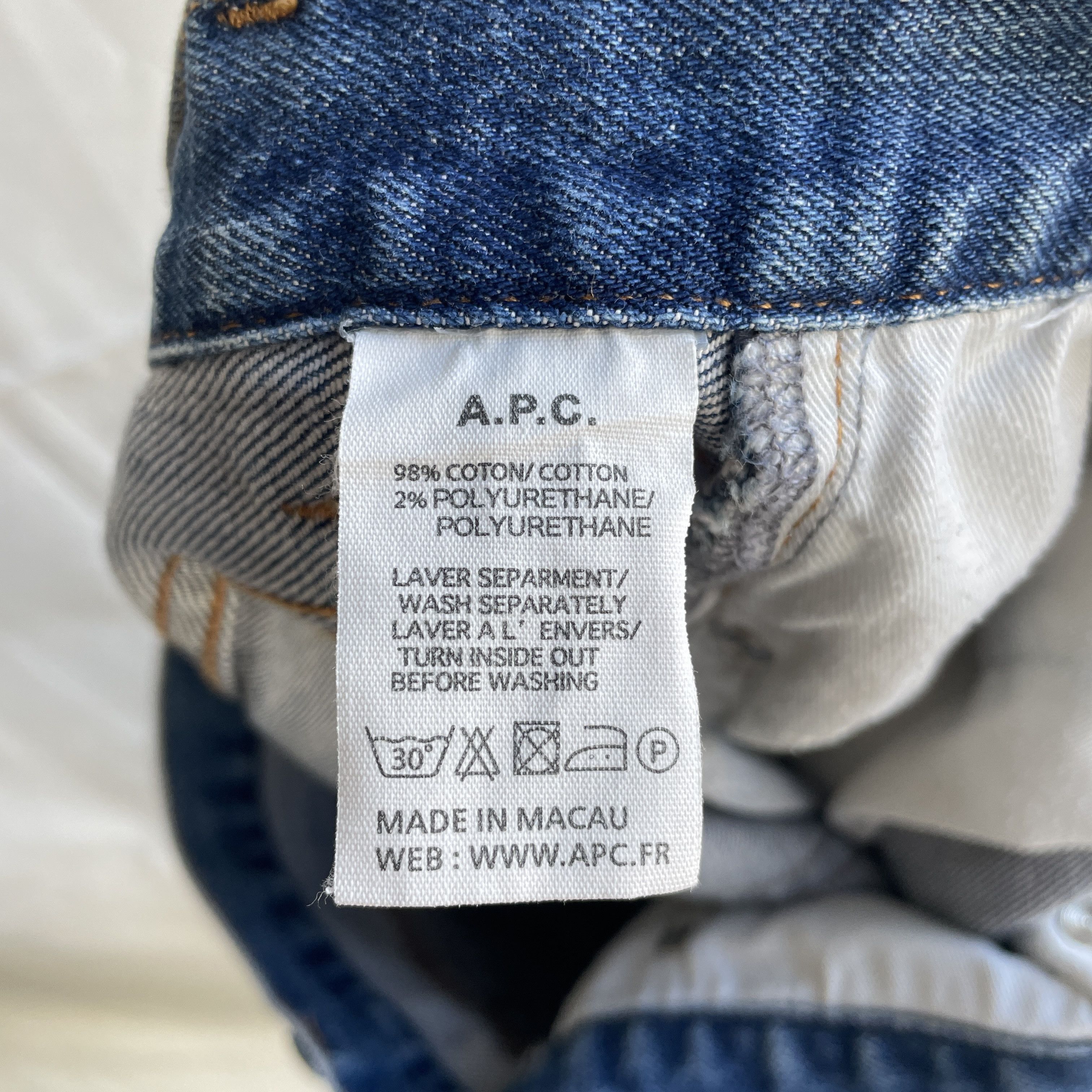 A.P.C. A.P.C. Petite New Standart Womens Cropped Denim Size 34 Size 34" / US 12 / IT 48 - 10 Thumbnail