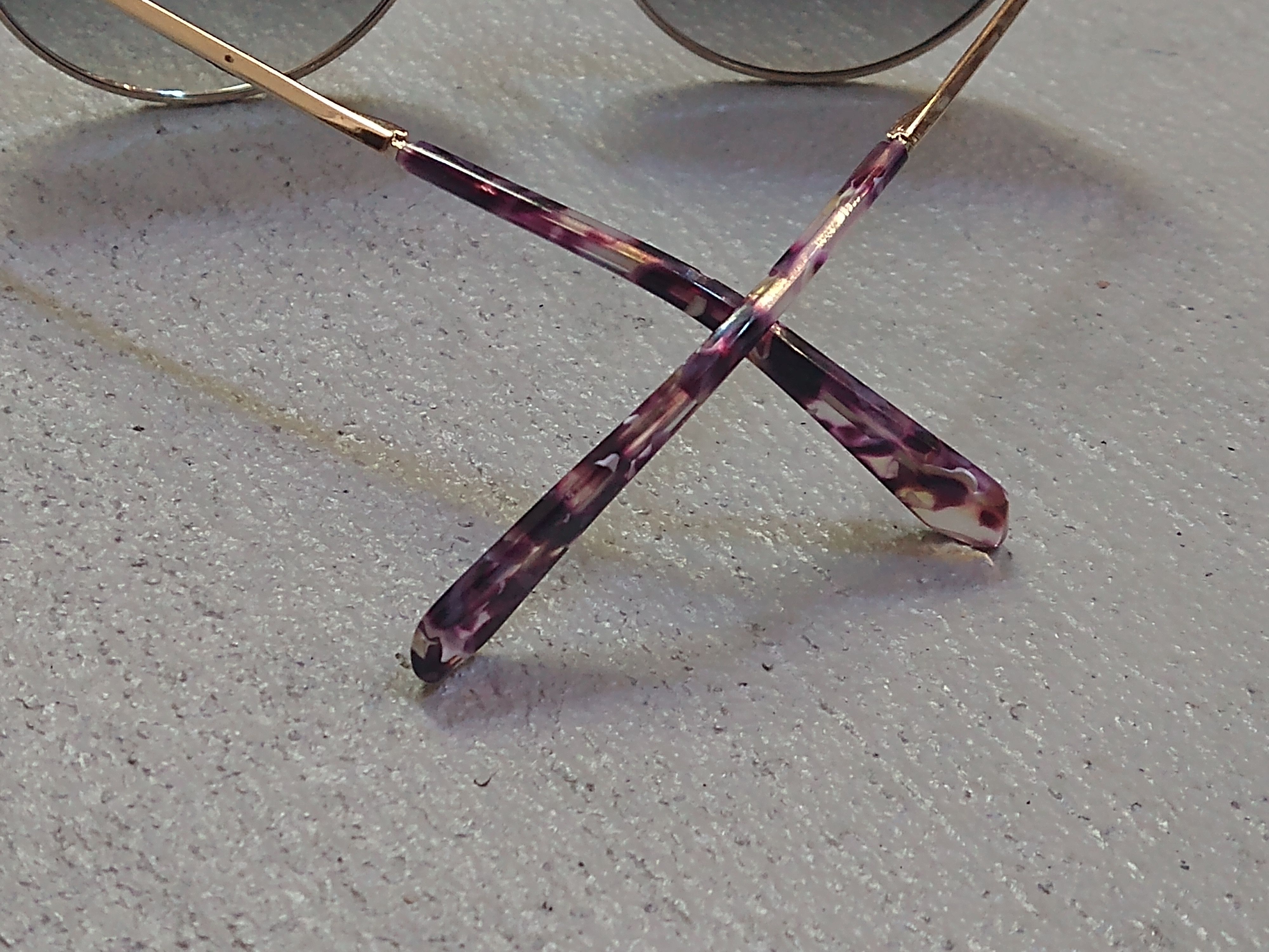 Balmain × Designer Balmain Sunglasses BL2509 Purple Havana Gold Blue Cat Eye Size ONE SIZE - 11 Thumbnail