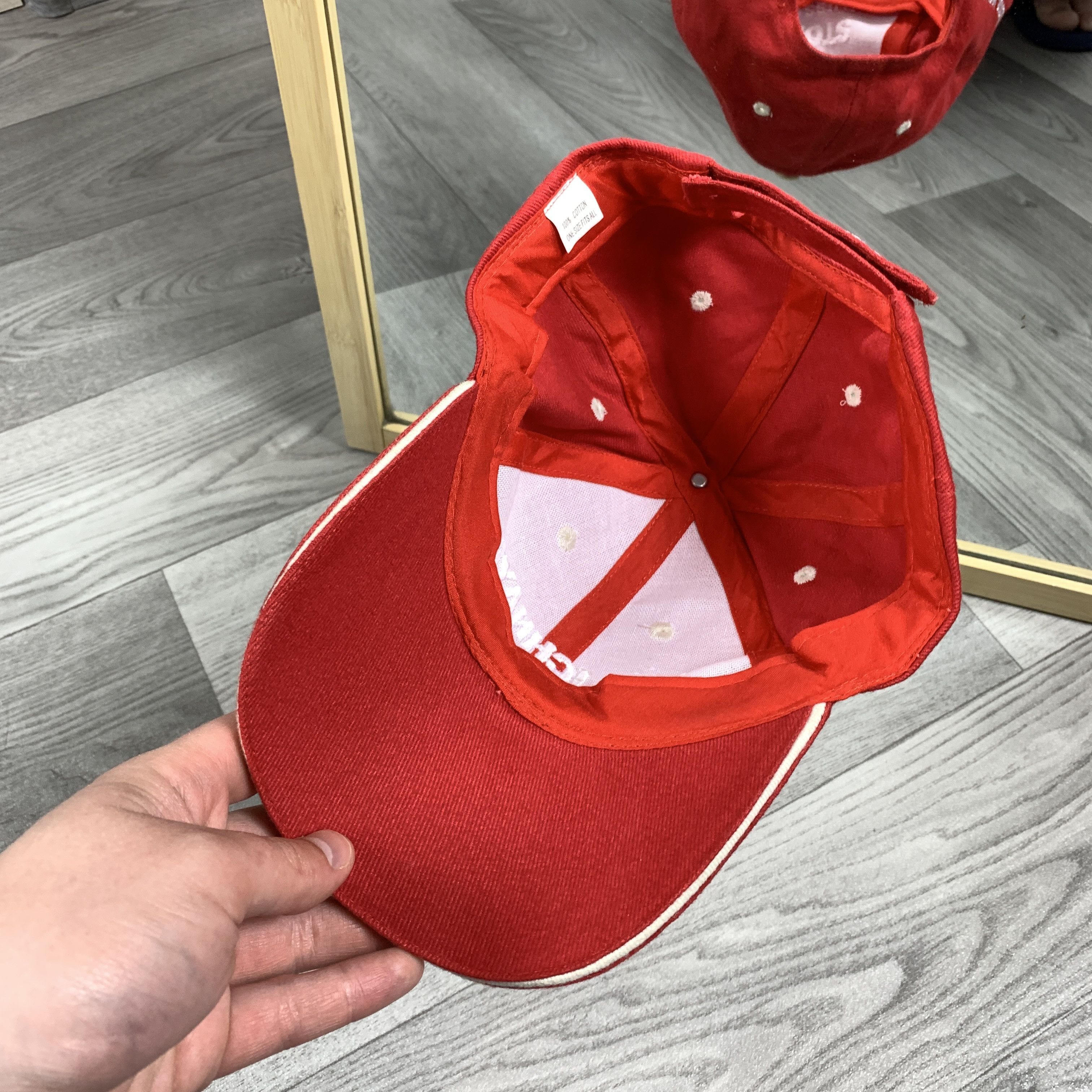 Vintage Vintage Stolichnaya Russian Vodka 90s Red Baseball Cap Hat Size ONE SIZE - 8 Thumbnail
