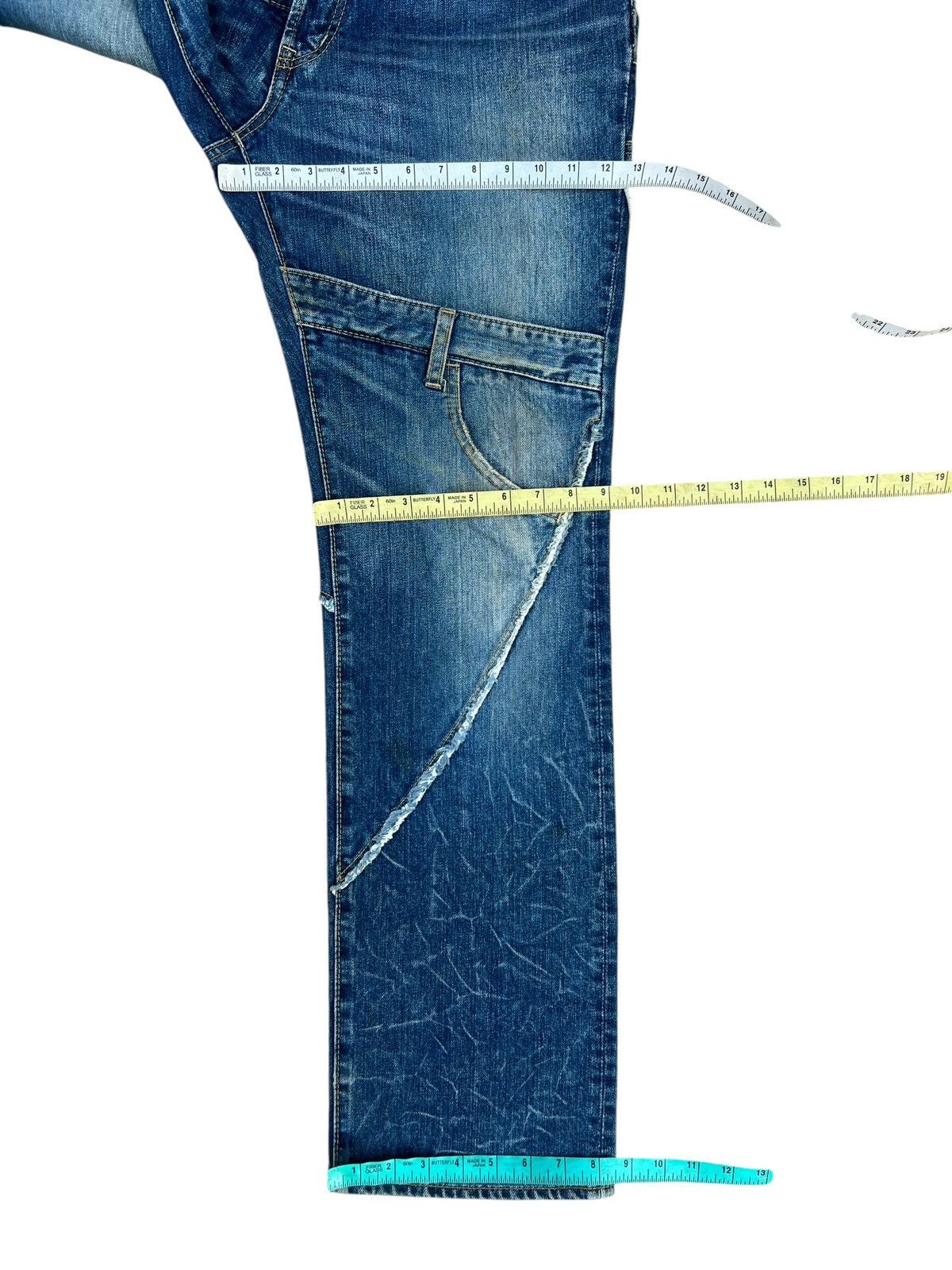 Vintage Vintage Antgauge Multiple Cut Raw Edge Mud Denim Jeans Size US 32 / EU 48 - 3 Thumbnail