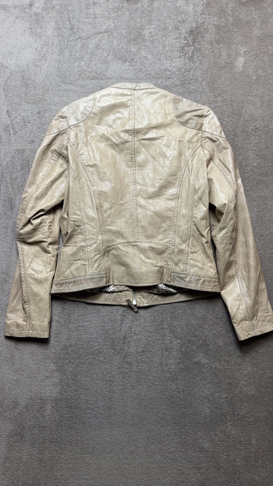 Genuine Leather Vintage Y2K Moto leather jacket Gucci Belstaff LGB style Size L / US 10 / IT 46 - 5 Thumbnail