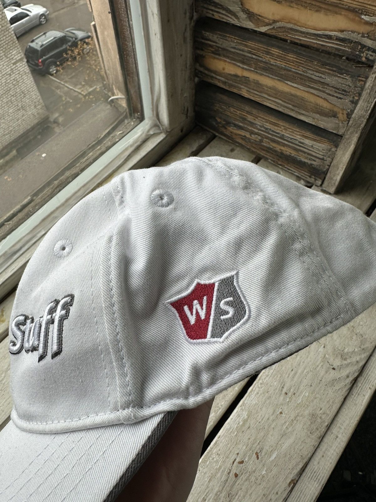 Vintage × Wilson 🚨Wilson STUFF Performance Cap Y2K big logo vintage tennis Size ONE SIZE - 5 Thumbnail