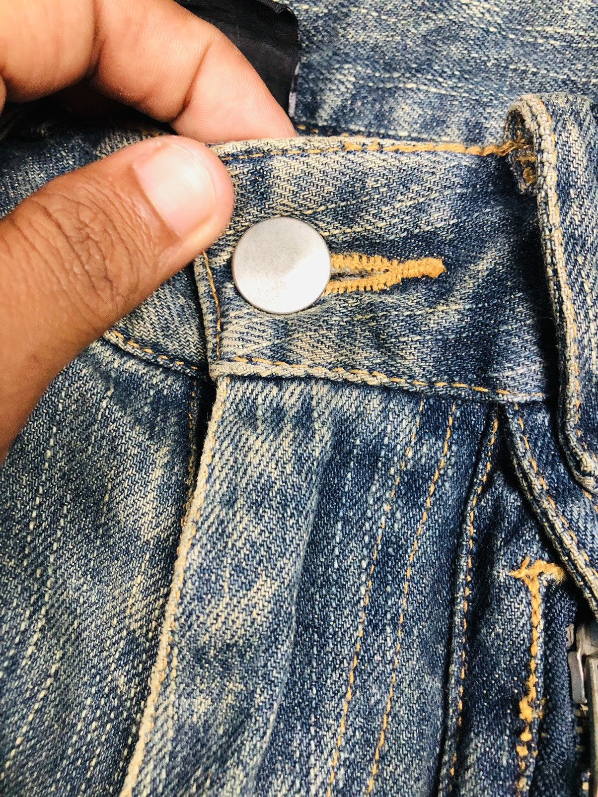Japanese Brand Lav Y2k Multi-Pocket Cargo Flare Jeans (37) Size US 29 - 7 Thumbnail