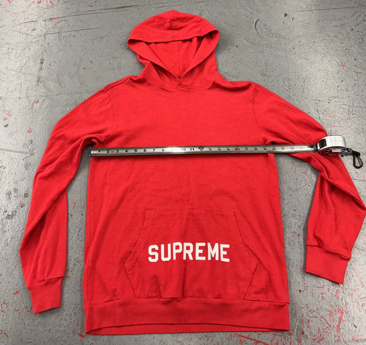Supreme Supreme Pocket Red Pullover Hoodie Size Medium Size US M / EU 48-50 / 2 - 9 Thumbnail