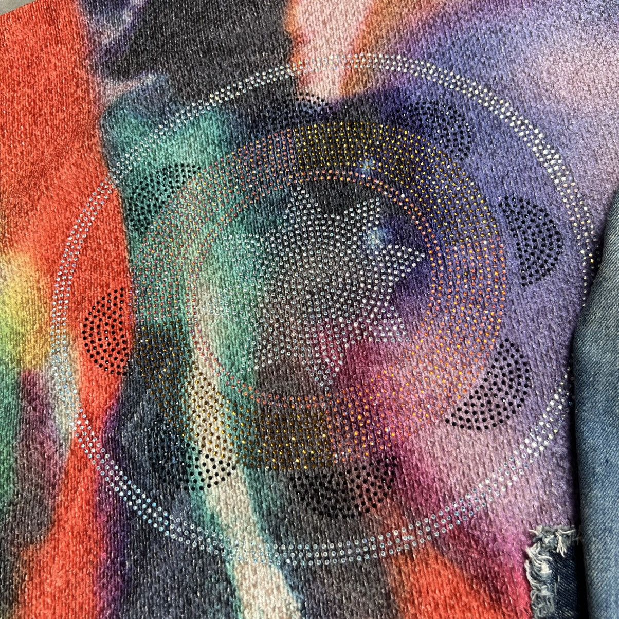 Other Cote Boxy Tie Dye Knit Denim Sleeve Hoodie Size US XL / EU 56 / 4 - 8 Thumbnail